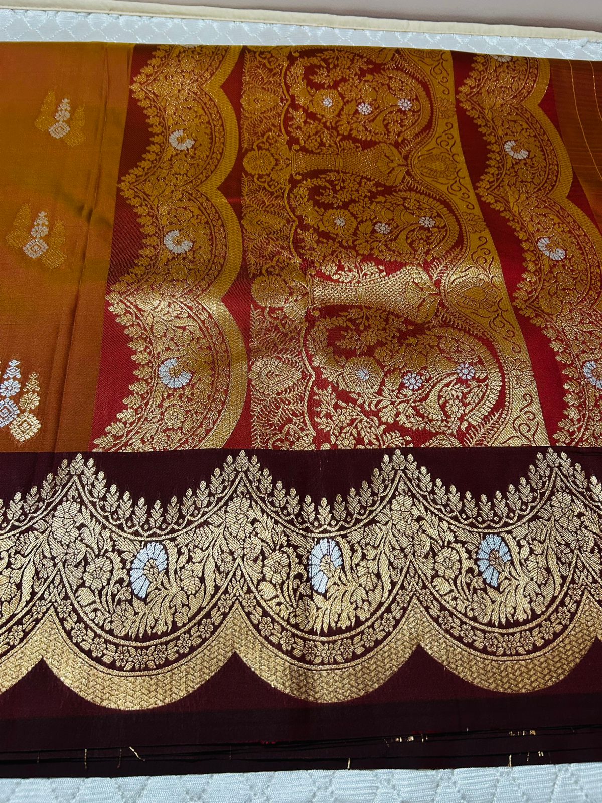 Soft Silk Saree – Classic Temple Border Elegance - Image 3
