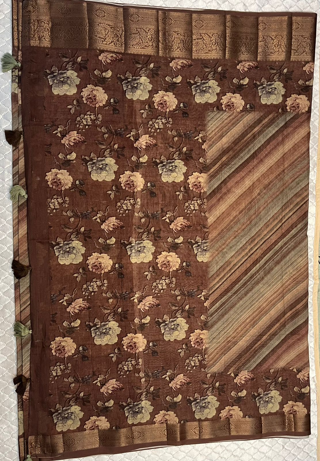 Printed Tissue Silk Saree